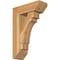 Ekena Millwork Merced Slat Rough Sawn Bracket w/ Offset Brace, Western Red Cedar, 6"W x 16"D x 24"H BKT0604X16X24MRC06RWR - alternate 1